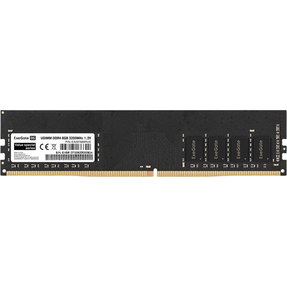 Оперативная память 8GB DDR4 3200MHz ExeGate Value Special (EX297689RUS)