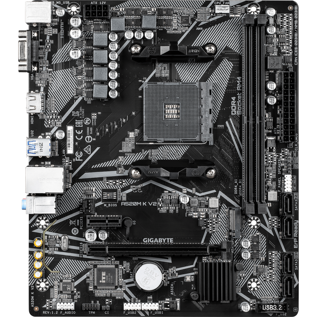 Материнская плата Gigabyte A520M K V2 (rev. 1.2)