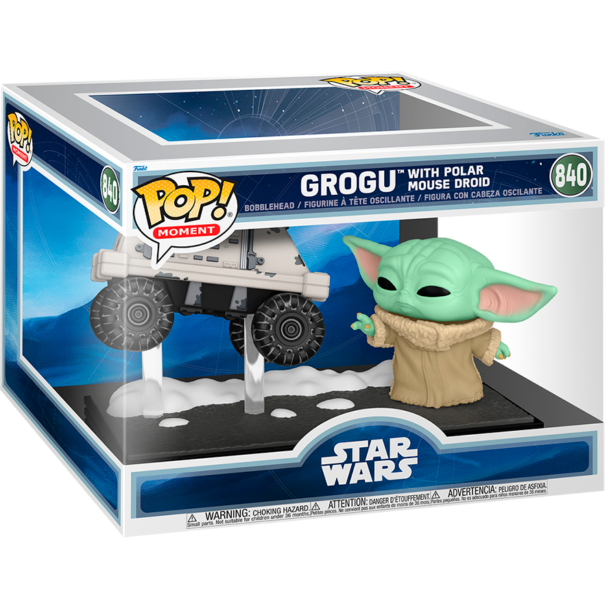 Фигурка Funko POP! Moment Bobble Star Wars M & G Grogu with Polar Mouse Droid - 90813 - фото 2