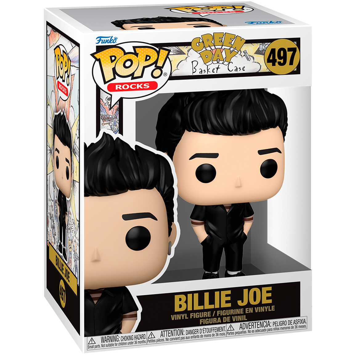 Фигурка Funko POP! Rocks Green Day Billie Joe (Basket Case) - 90145 - фото 2