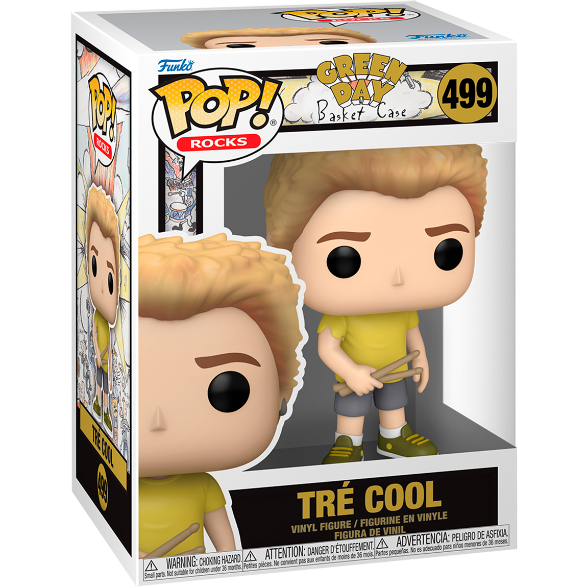 Фигурка Funko POP! Rocks Green Day Tre Cool (Basket Case) - 90147 - фото 2
