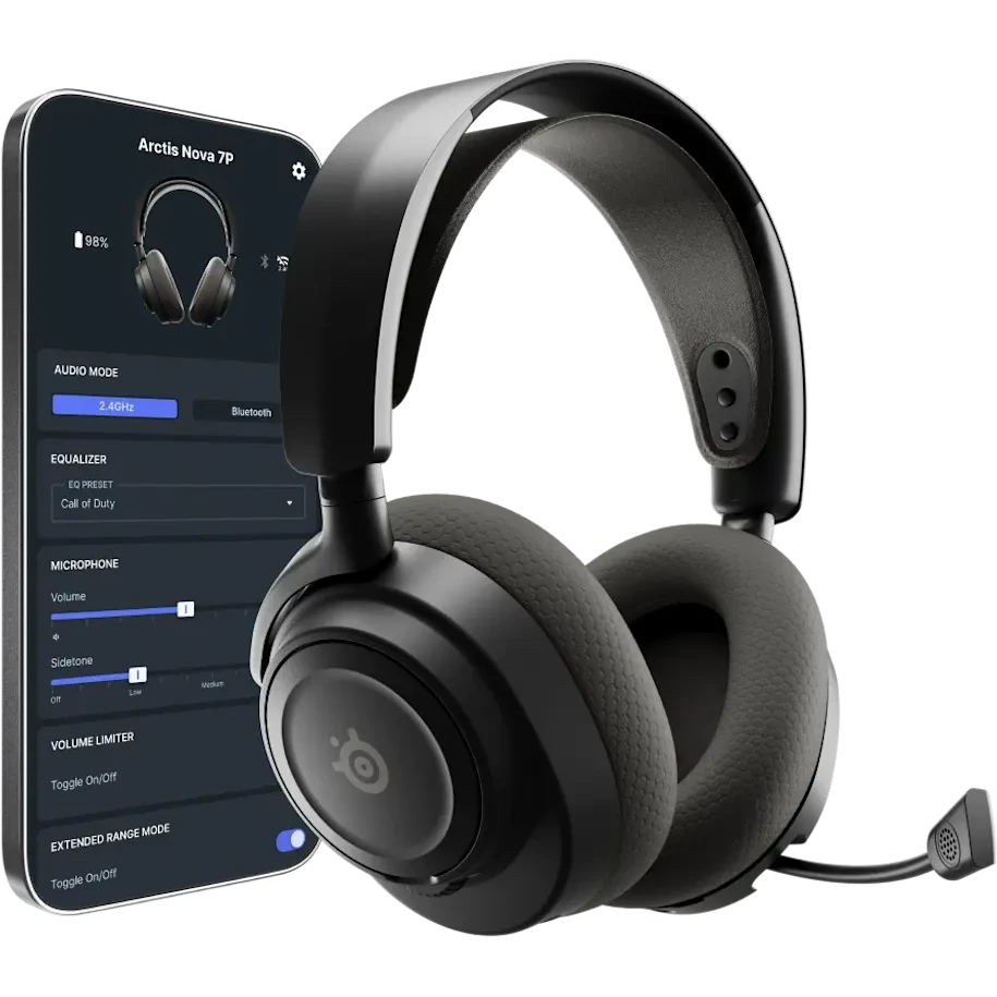 Гарнитура SteelSeries Arctis Nova 7P Wireless Gen 2 Black - 61744 - фото 3