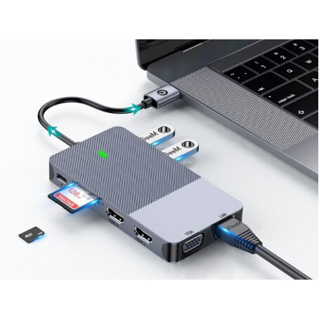 Док-станция KS-IS DisplayLink 11-in-1 (KS-868) - фото 4