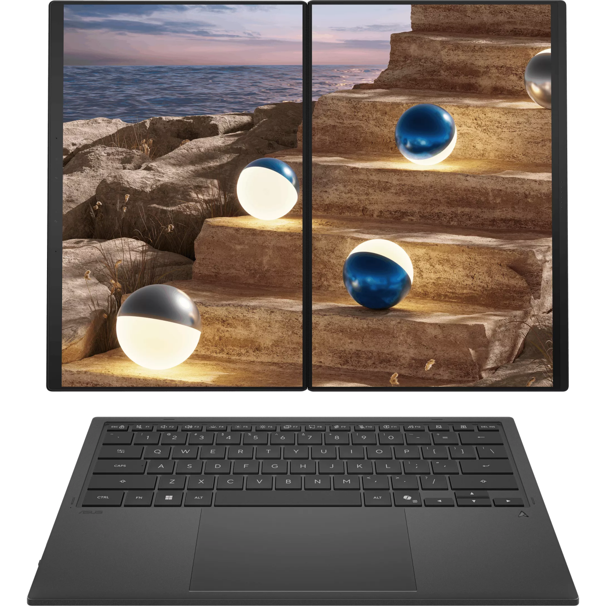 Ноутбук ASUS UX8407AA Zenbook DUO Moher Gray (SN197X) - UX8407AA-SN197X - фото 2