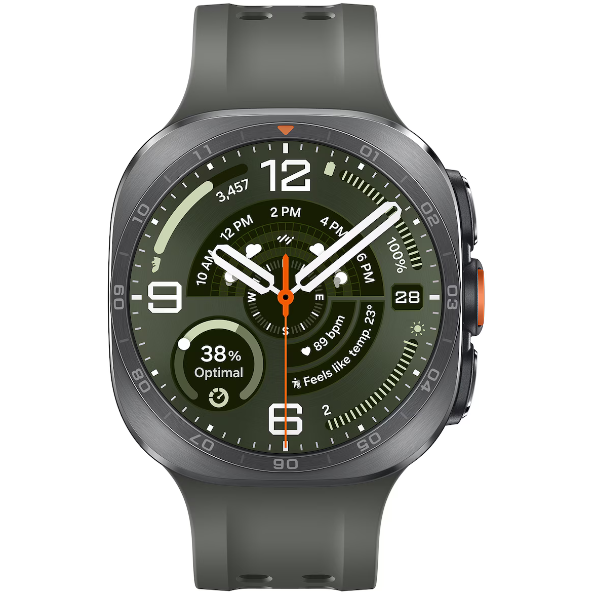 Умные часы Samsung Galaxy Watch Ultra2 LTE Marine Band Titanium Grey - SM-L715FZSACAU - фото 2