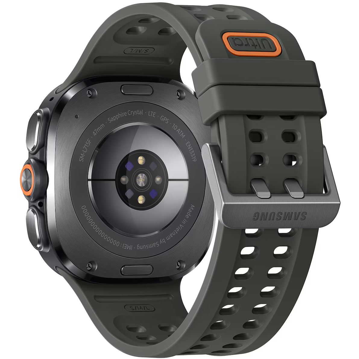Умные часы Samsung Galaxy Watch Ultra2 LTE Marine Band Titanium Grey - SM-L715FZSACAU - фото 4
