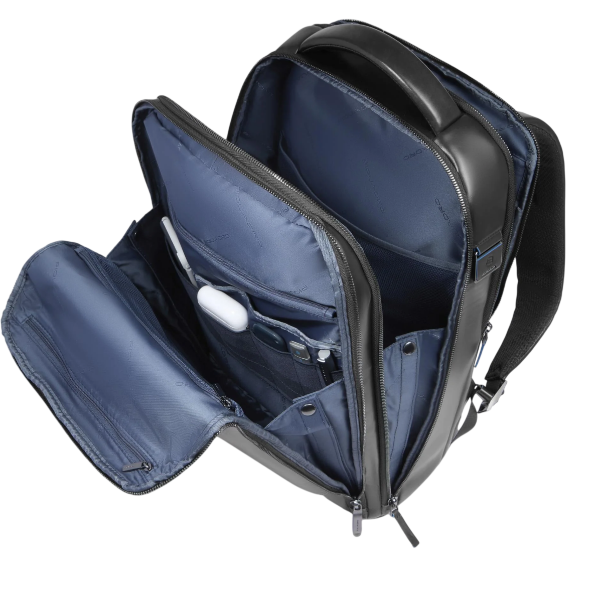 Рюкзак для ноутбука Piquadro Travel Laptop Backpack 15.6" Black (CA6817B2/N) - фото 3