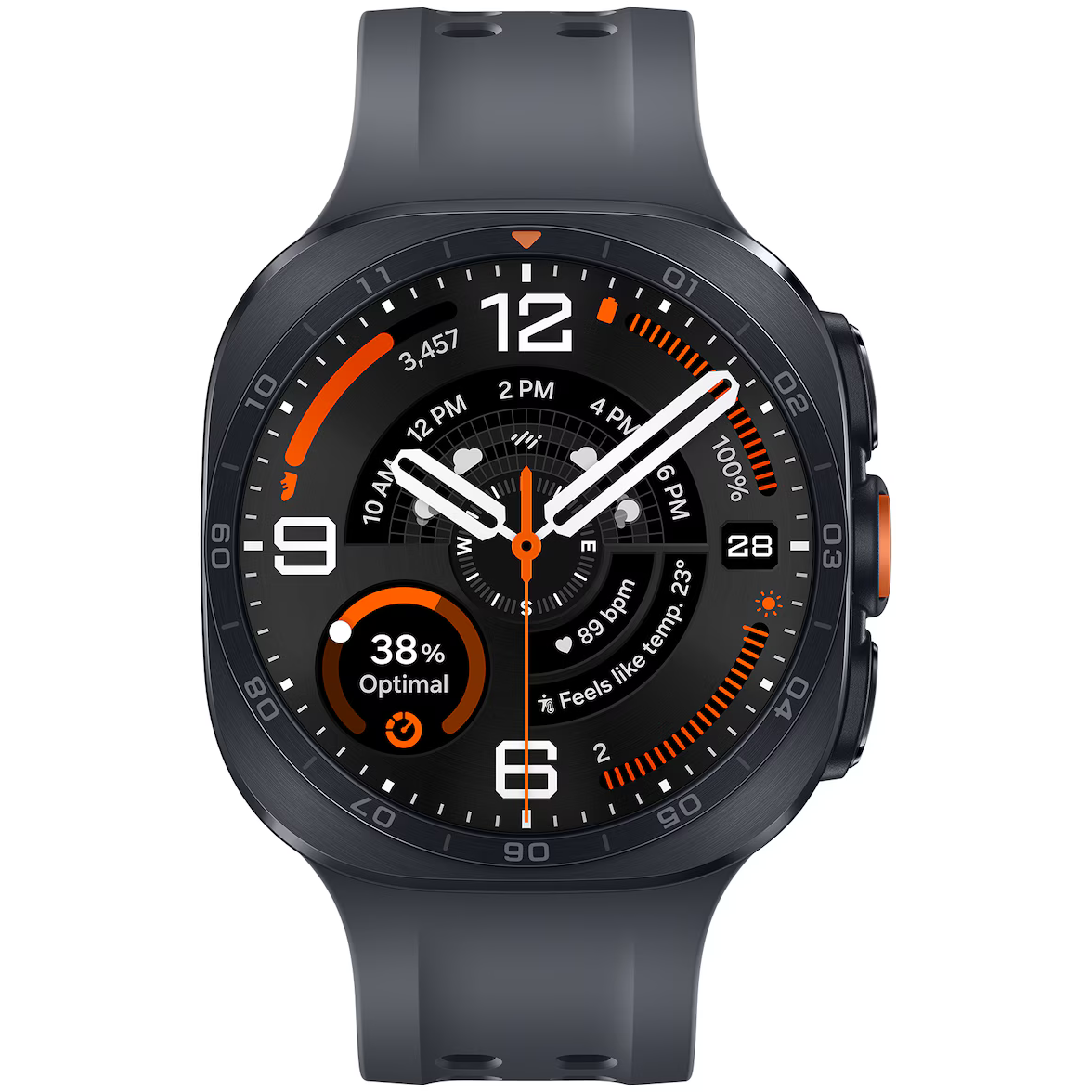 Умные часы Samsung Galaxy Watch Ultra2 LTE Marine Band Titanium Black - SM-L715FZKACAU - фото 2