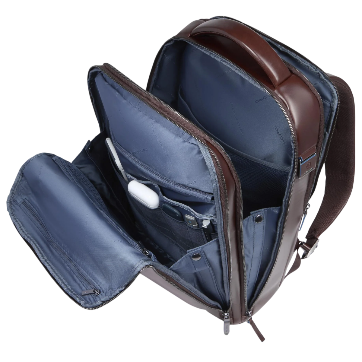 Рюкзак для ноутбука Piquadro Travel Laptop Backpack 15.6" Brown (CA6817B2/MO) - фото 3