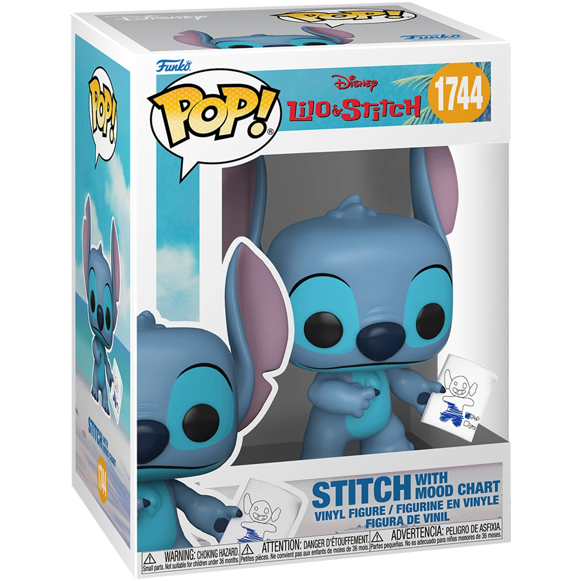Фигурка Funko POP! Disney Lilo & Stitch S4 Stitch with Mood Chart - 90345 - фото 2