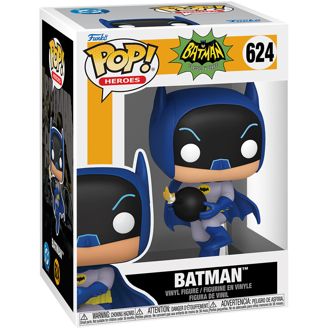 Фигурка Funko POP! Heroes Batman Classic TV Series 66 Batman with Bomb - 92469 - фото 2