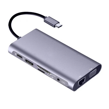 Док-станция KS-IS USB-C 10-in-1 (KS-701)
