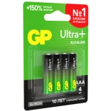 Батарейка GP 24A Ultra Plus G-tech Alkaline (AAA, 4 шт.) (4891199238055)