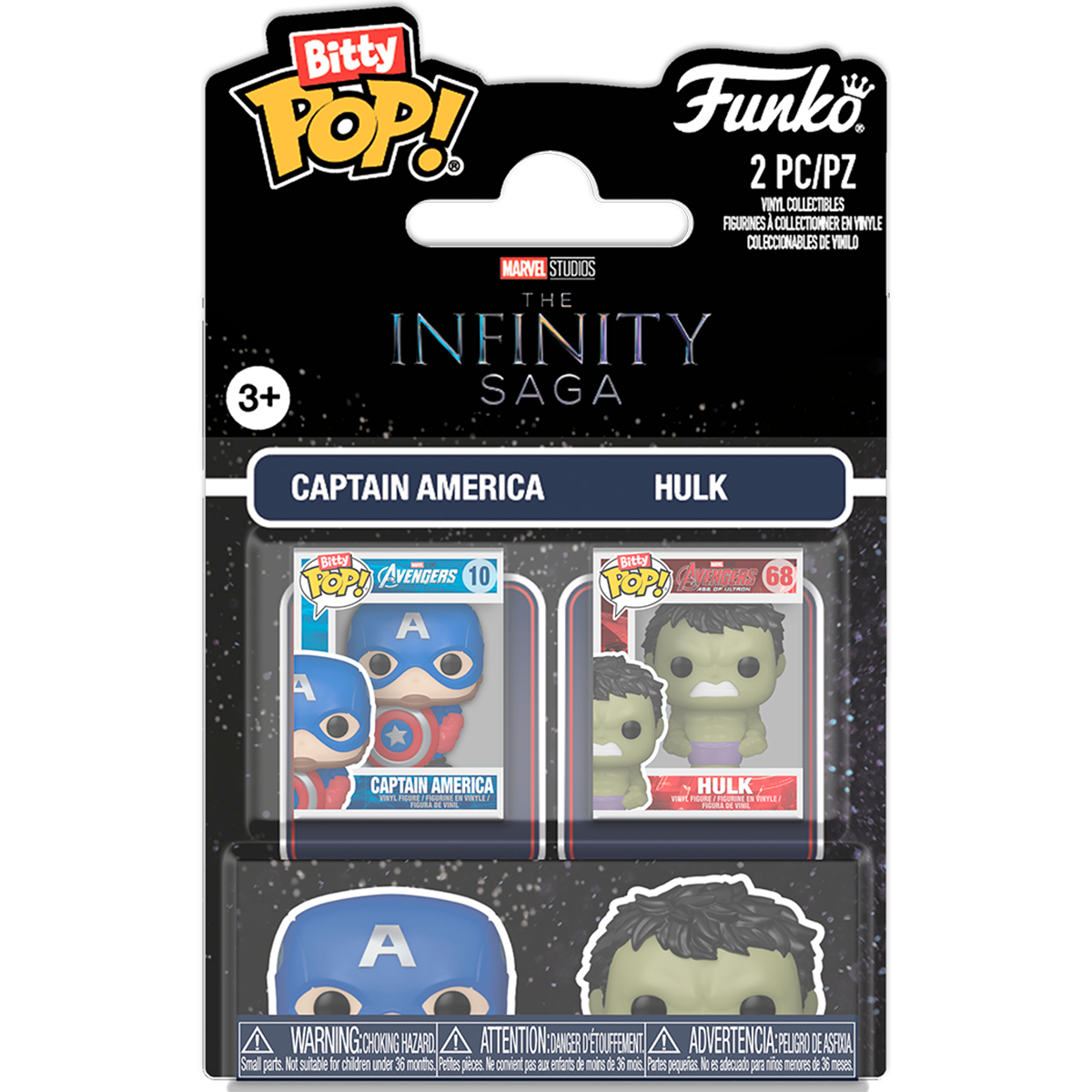 Фигурка Funko Bitty POP! Marvel Infinity Saga Captain America & Hulk (94214)