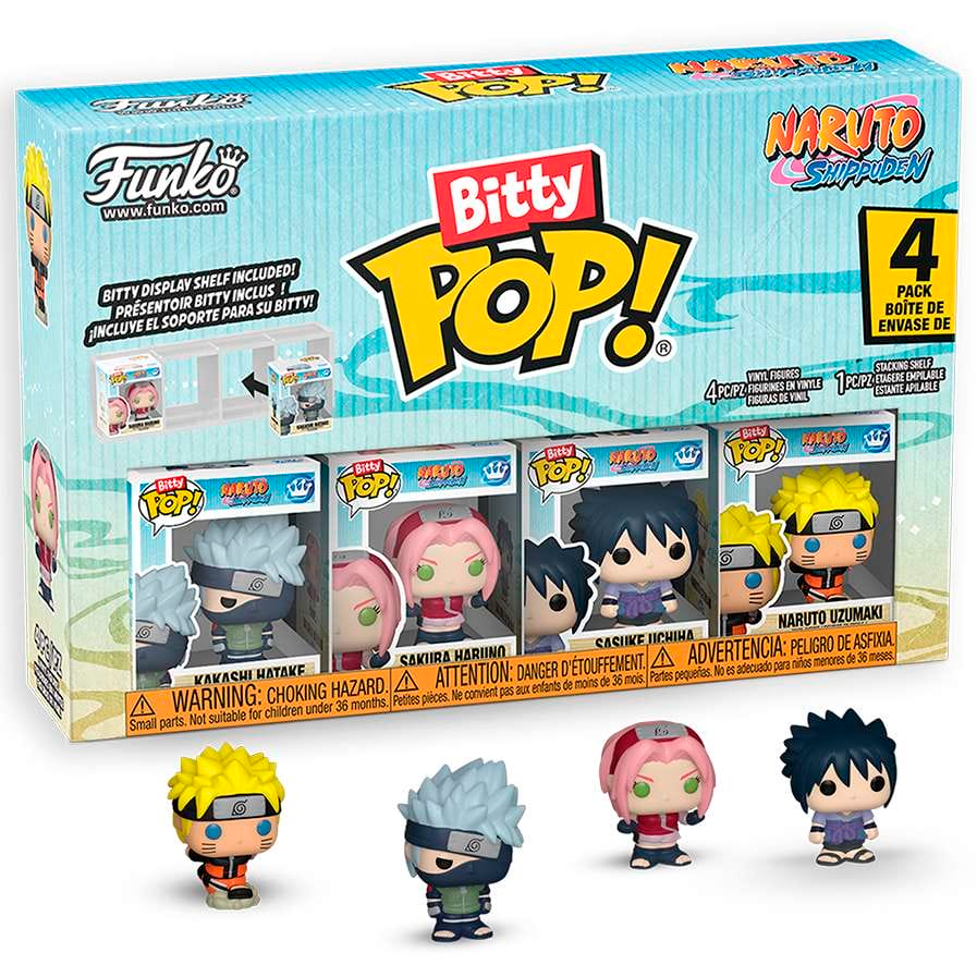 Фигурка Funko Bitty POP! Naruto Shippuden Kakashi/Sakura/Sasuke/Naruto 4PK - 89863