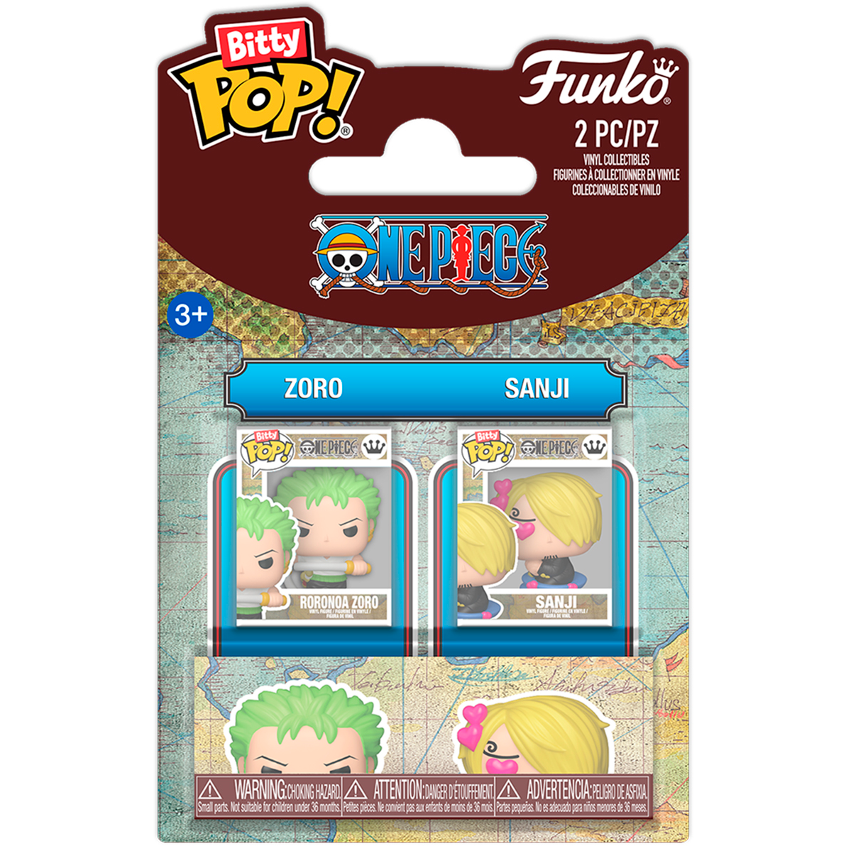 Фигурка Funko Bitty POP! One Piece Zoro & Sanji - 94221