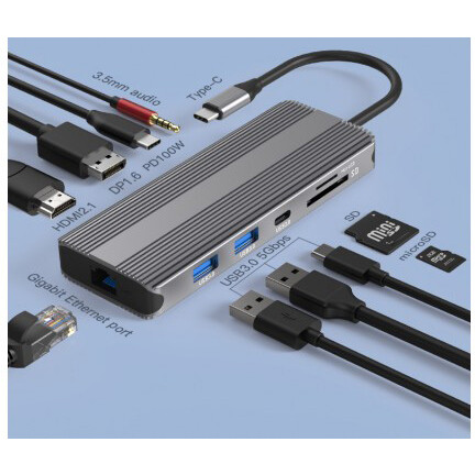 Док-станция KS-IS USB-C 10-in-1 (KS-713) - фото 2