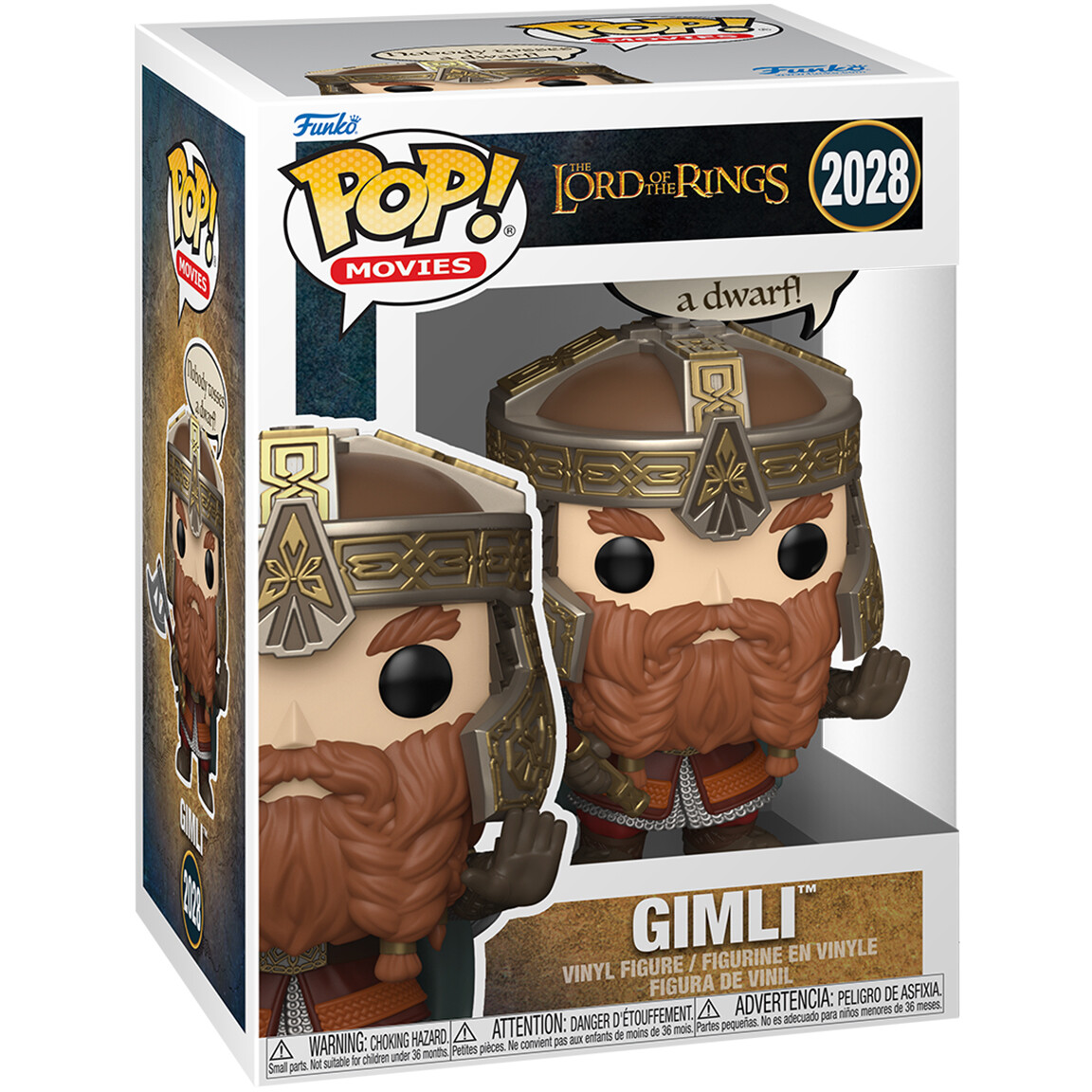 Фигурка Funko POP! Movies LOTR S11 Gimli Nobody Tosses A Dwarf! - 90464 - фото 2