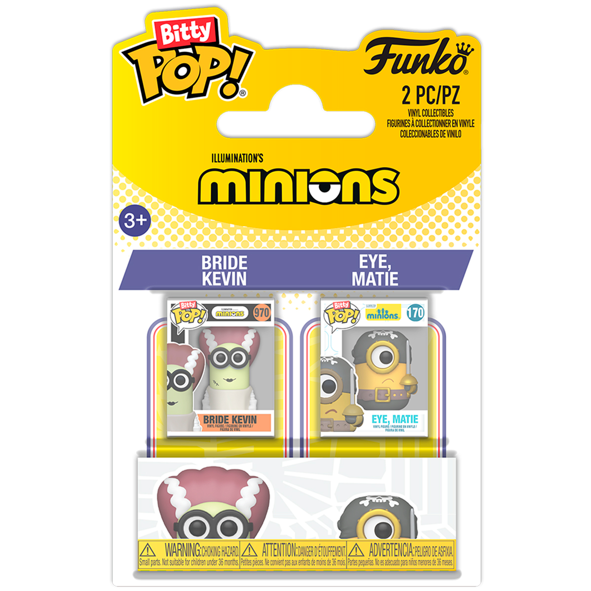 Фигурка Funko Bitty POP! Minions Bride Kevin & Eye, Matie (94224)
