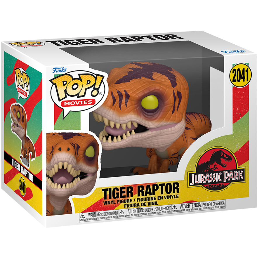 Фигурка Funko POP! Movies Jurassic Park S3 Tiger Raptor - 90391 - фото 2