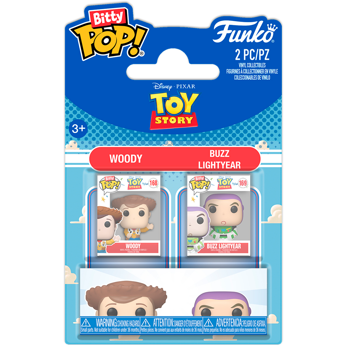 Фигурка Funko Bitty POP! Disney Toy Story Woody & Buzz Lightyear - 94219