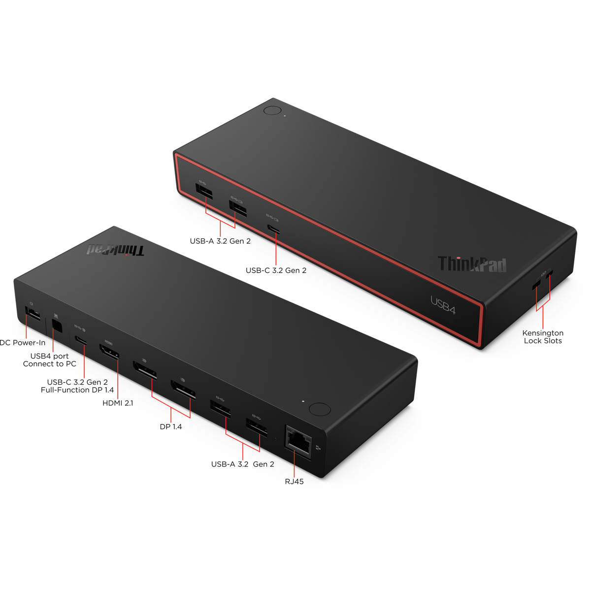 Док-станция Lenovo ThinkPad USB4 Dock 5000 (40BF0100EU) - фото 15