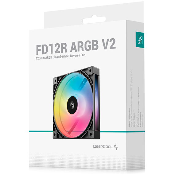 Вентилятор для корпуса DeepCool FD12R V2 ARGB - R-FD12RARGBV2-BKAPN1-G - фото 6
