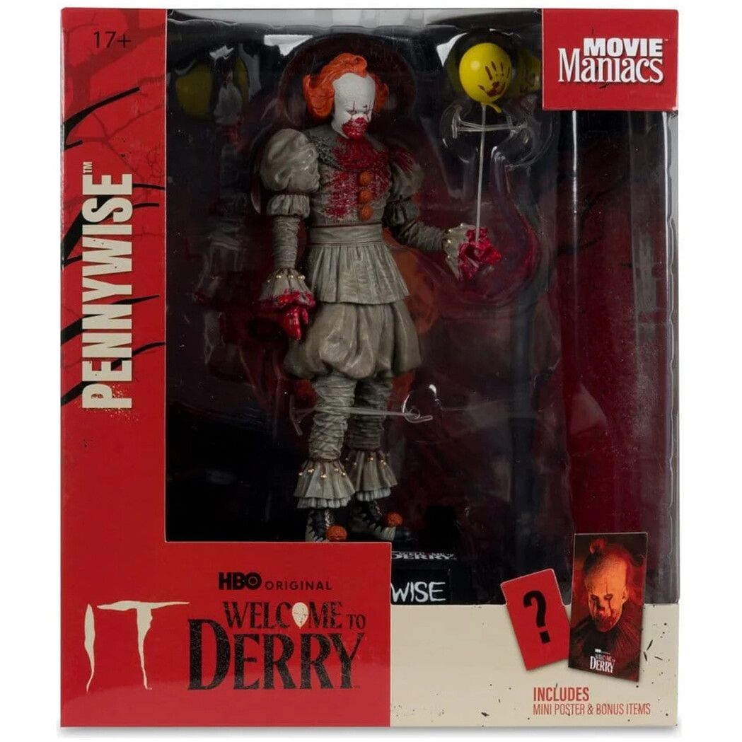 Фигурка McFarlane Toys Movie Maniacs IT Welcome to Derry Bloody Pennywise - 14142 - фото 2
