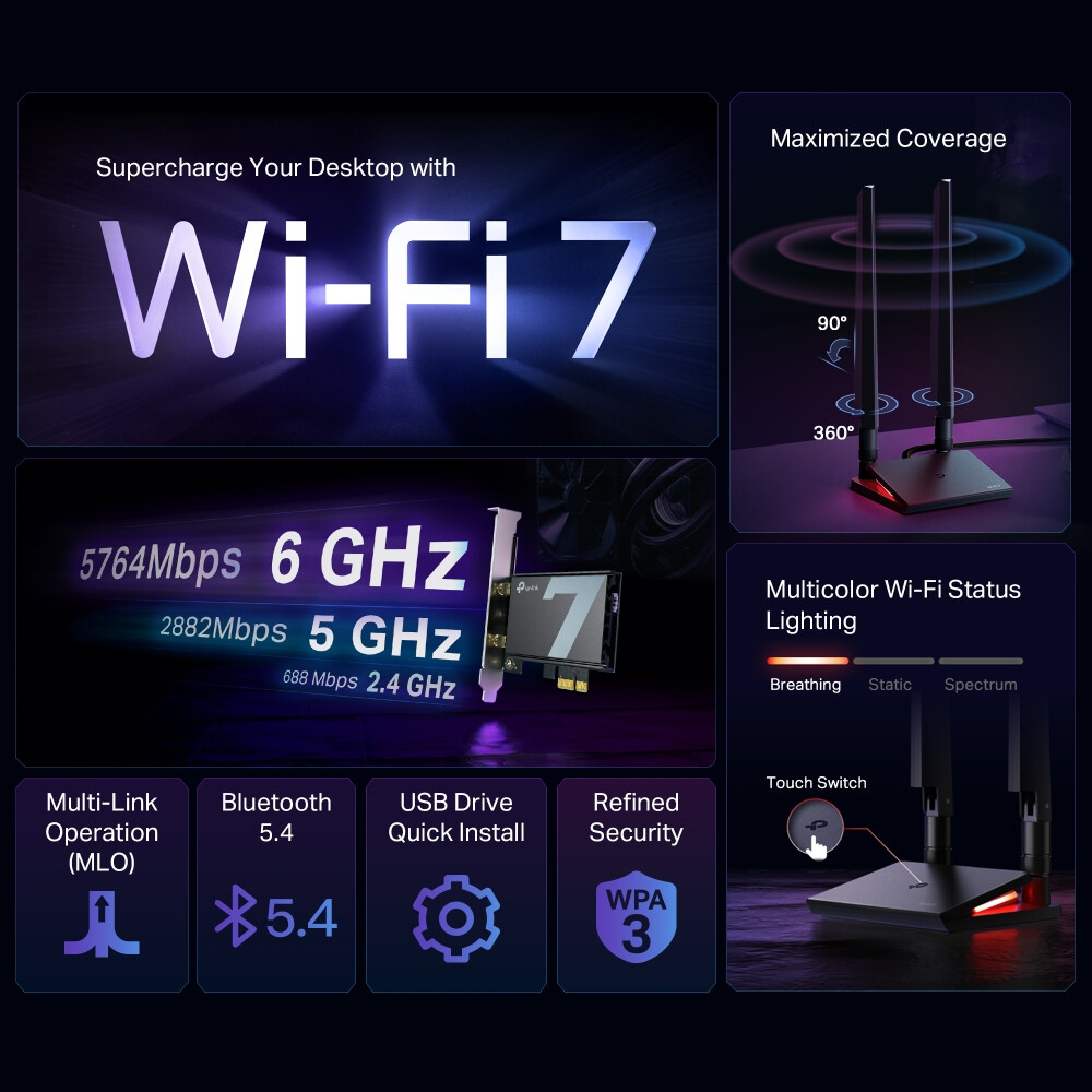 Wi-Fi адаптер TP-Link Archer TBE550E - фото 4