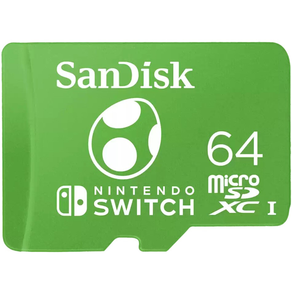 Карта памяти 64GB MicroSD SanDisk Nintendo Switch (SDSQXAO-064G-GN3ZN)