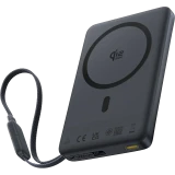 Внешний аккумулятор Baseus PicoGo AM52 with Built-in Cable Black (E0029000)