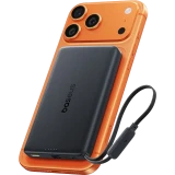 Внешний аккумулятор Baseus PicoGo AM52 with Built-in Cable Black (E0029000)