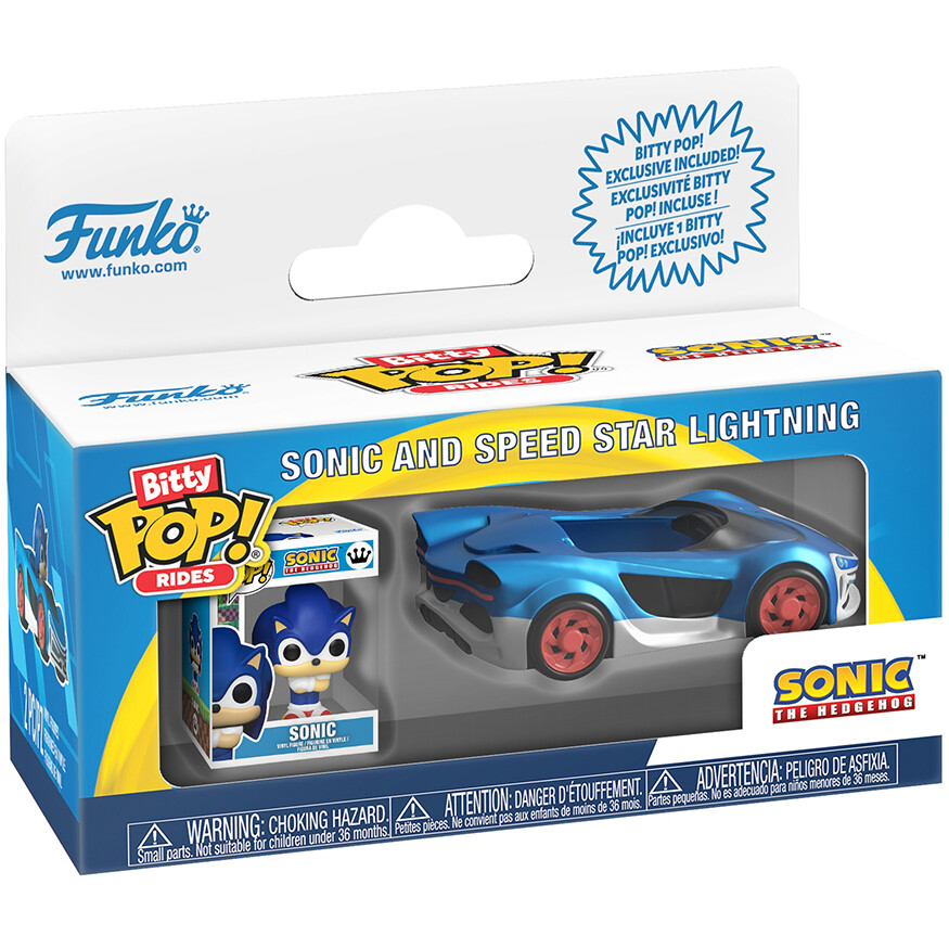 Фигурка Funko Bitty POP! Rides Sonic the Hedgehog Sonic and Speed Star Lightning - 92960 - фото 2