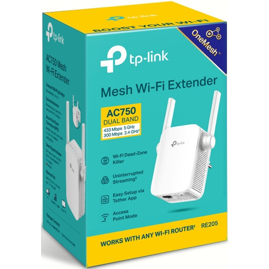 Wi-Fi усилитель (репитер) TP-Link RE205 - фото 4