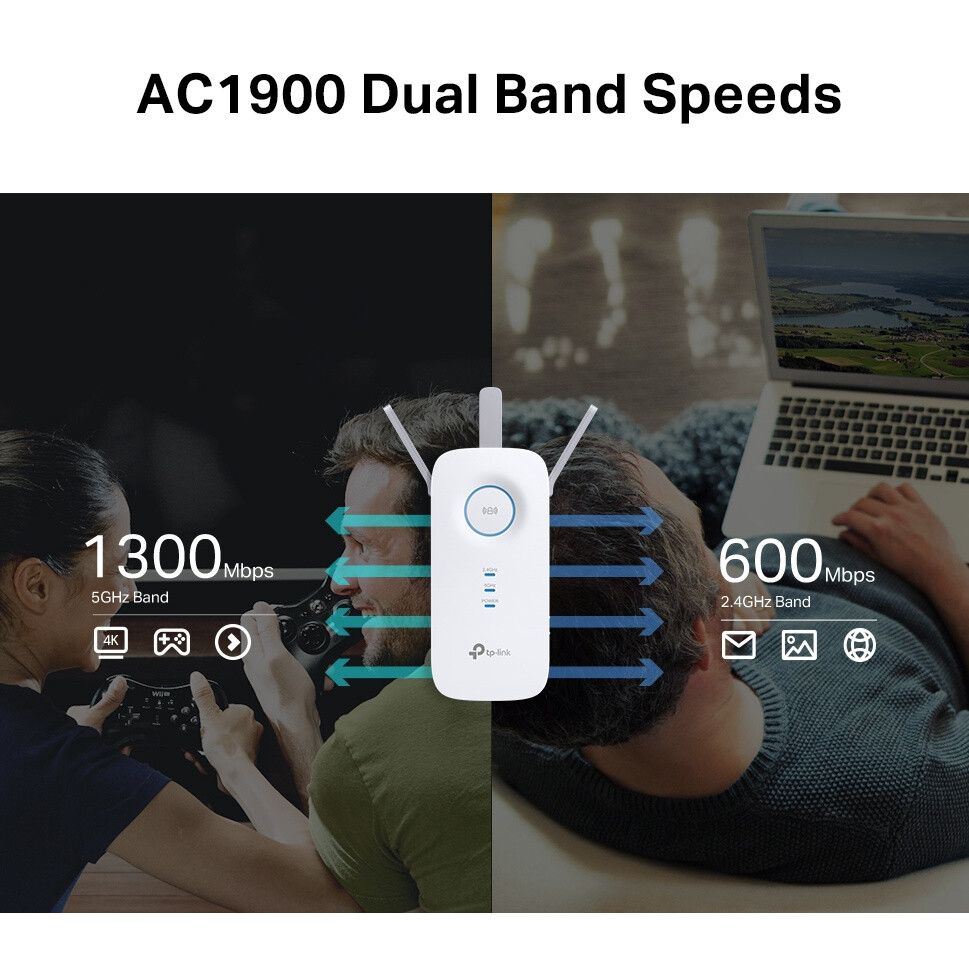Wi-Fi усилитель (репитер) TP-Link RE550 - фото 7