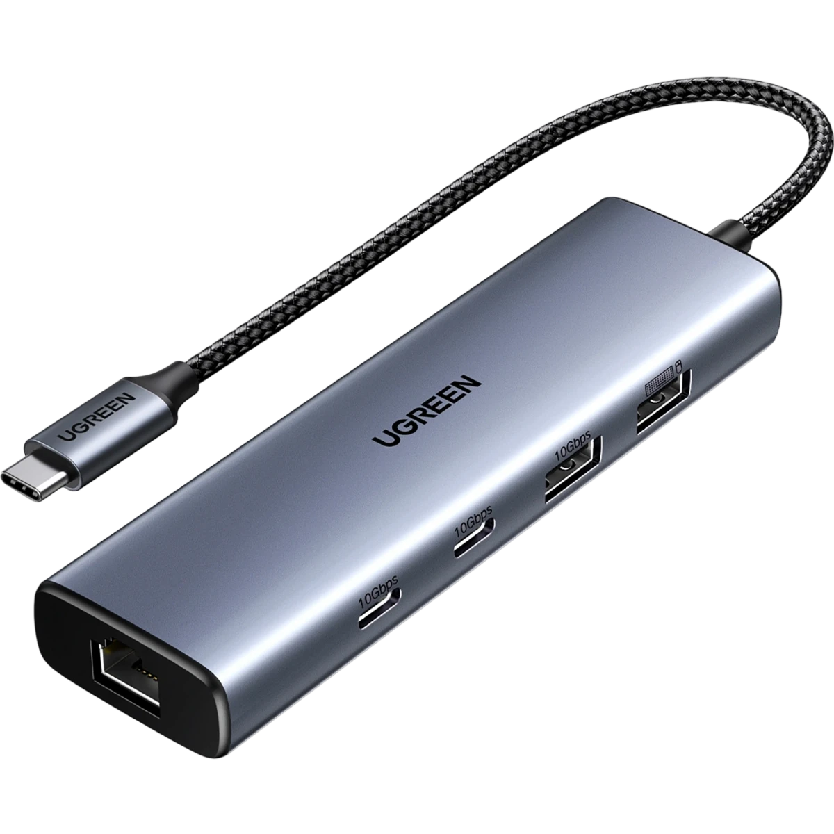 Док-станция UGREEN 6-in-1 USB-C 3.2 Hub Grey (CM512) - 45320