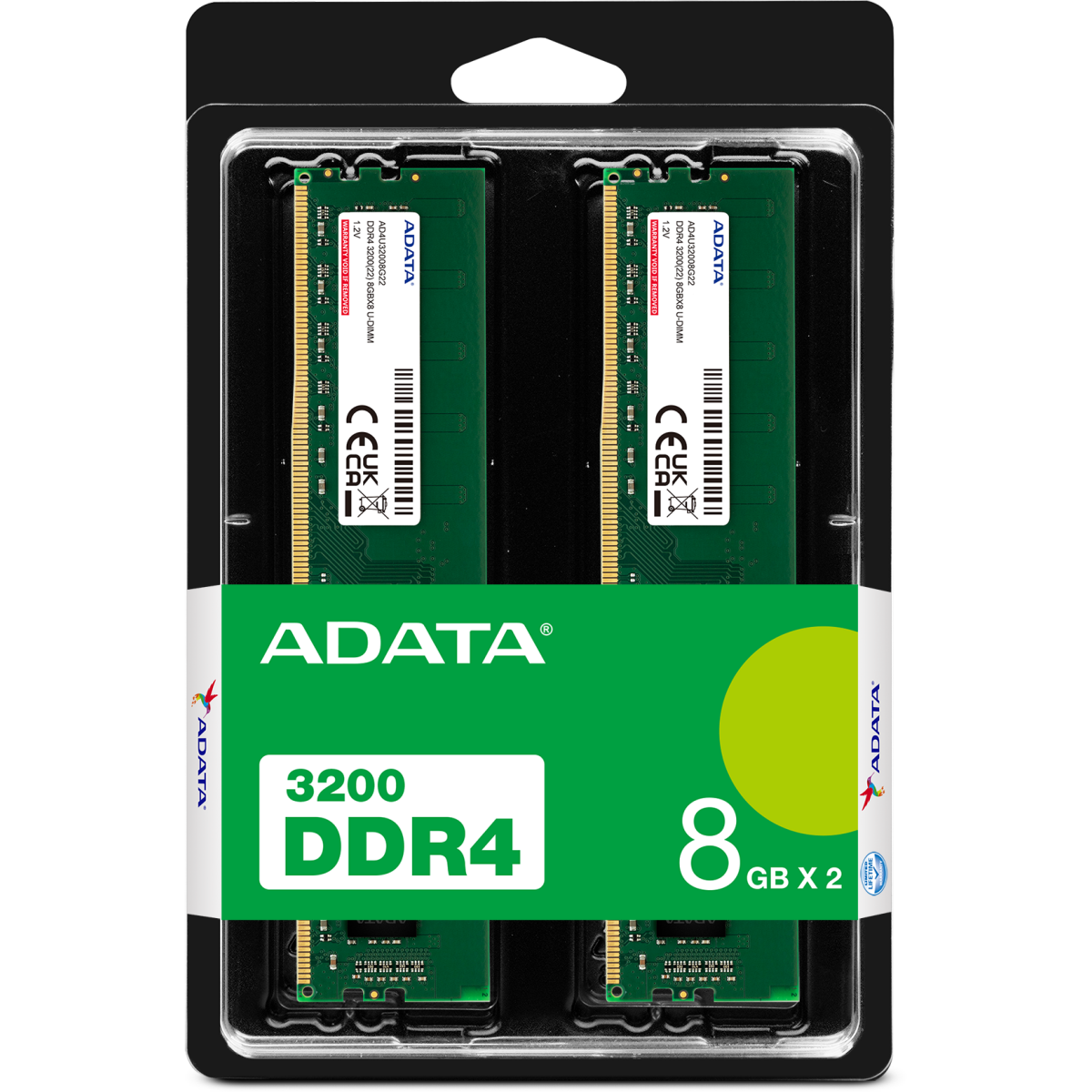 Оперативная память 16GB DDR4 3200MHz ADATA Premier (AD4U32008G22-DTGN) (2x8GB KIT) - фото 2