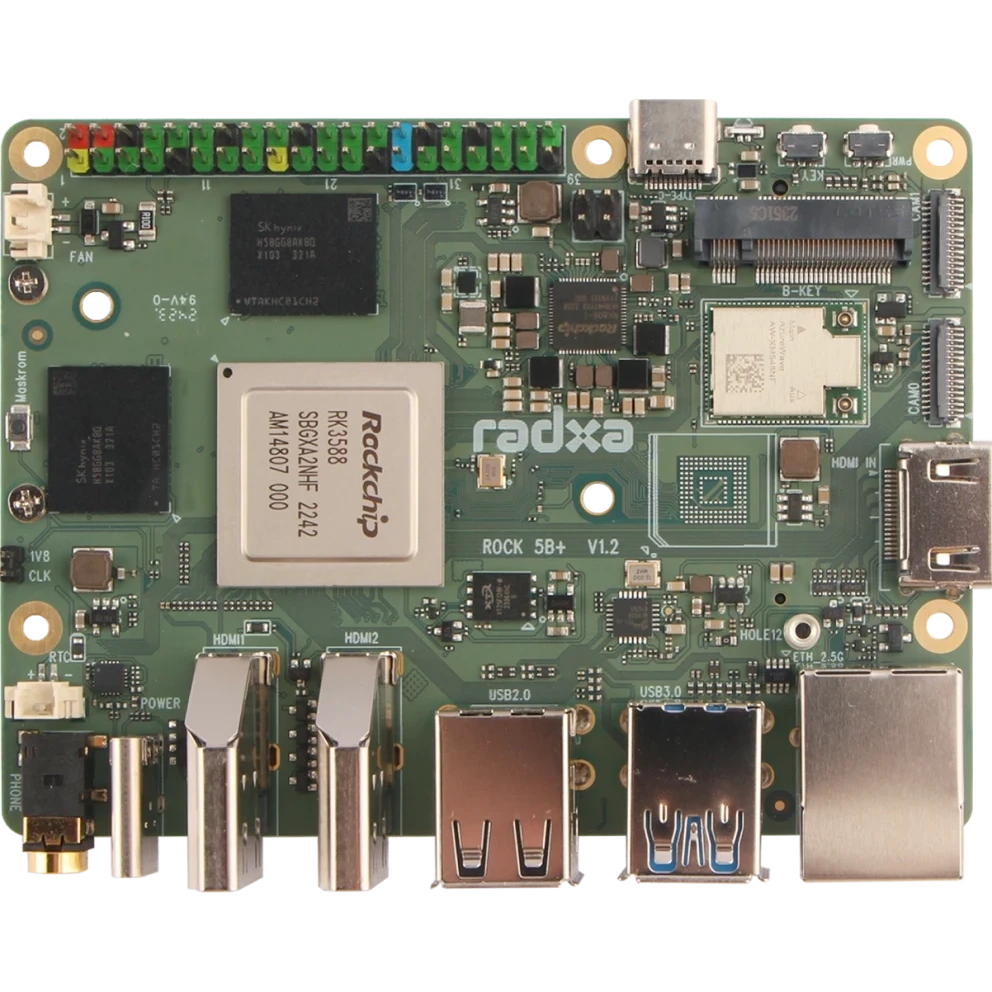 Одноплатный компьютер Radxa ROCK 5B+ 8GB