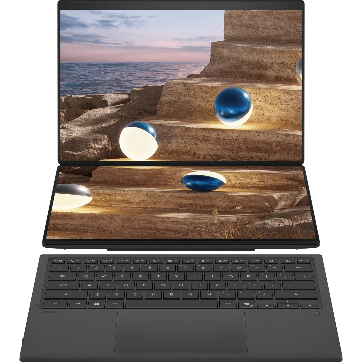 Ноутбук ASUS UX8407AA Zenbook DUO Moher Gray (SN198X) - UX8407AA-SN198X