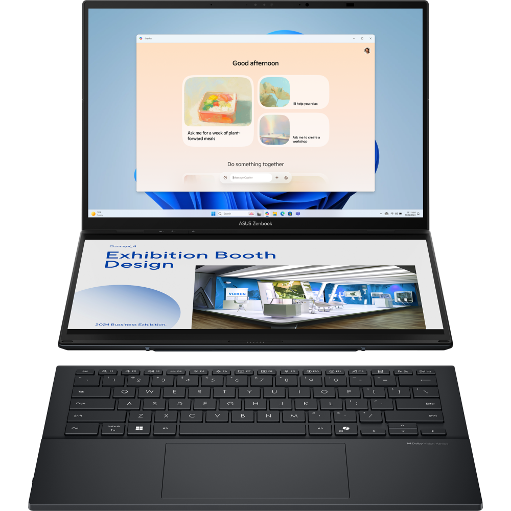 Ноутбук ASUS UX8406CA Zenbook Duo Inkwell Gray (QL460X) - UX8406CA-QL460X - фото 2