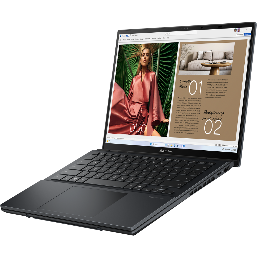 Ноутбук ASUS UX8406CA Zenbook Duo Inkwell Gray (QL460X) - UX8406CA-QL460X - фото 3