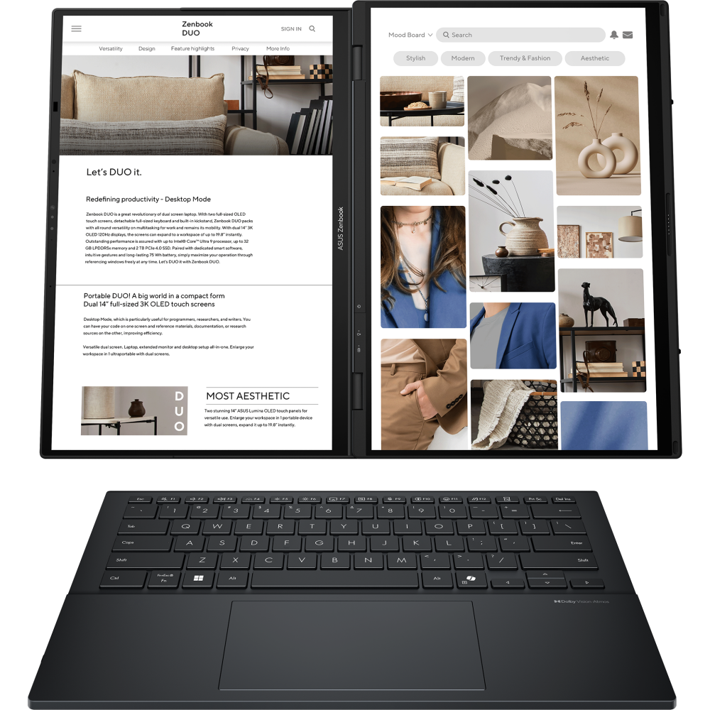Ноутбук ASUS UX8406CA Zenbook Duo Inkwell Gray (QL460X) - UX8406CA-QL460X - фото 5