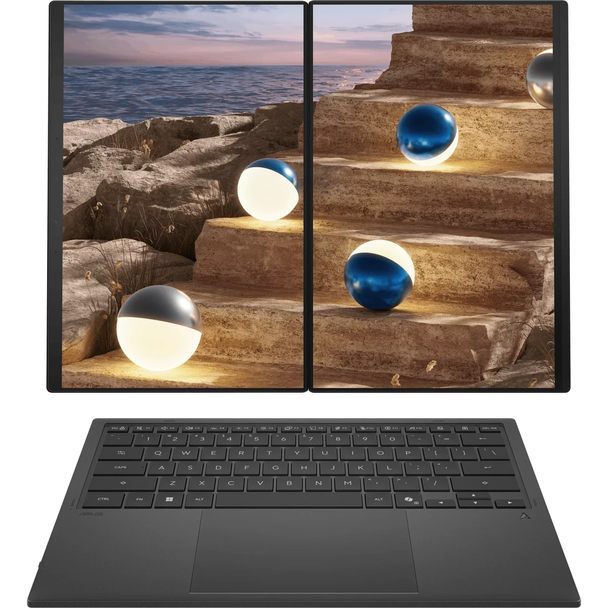 Ноутбук ASUS UX8407AA Zenbook DUO Moher Gray (SN538X) - UX8407AA-SN538X - фото 2