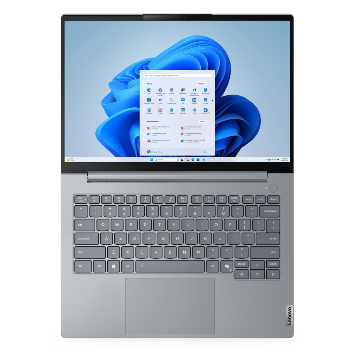 Ноутбук Lenovo ThinkBook 14 G8 IRL Arctic Grey (21SG002UGQ) - фото 4