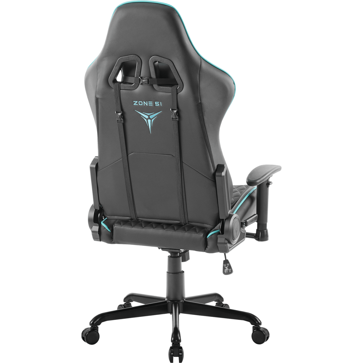 Игровое кресло ZONE 51 CLUBPOINT Black/Cyan - Z51-CLU-BC - фото 4