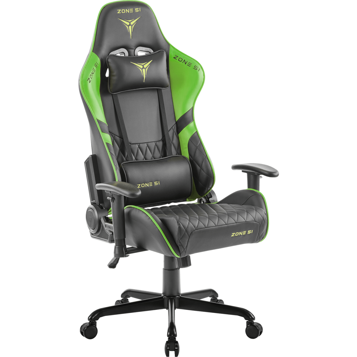 Игровое кресло ZONE 51 CLUBPOINT Black/Green - Z51-CLU-BG