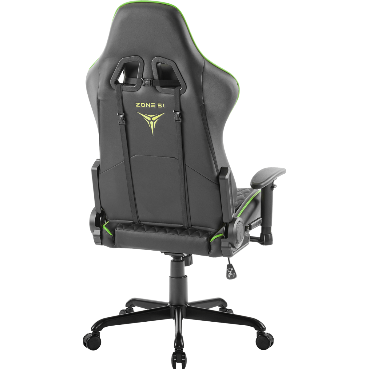 Игровое кресло ZONE 51 CLUBPOINT Black/Green - Z51-CLU-BG - фото 4