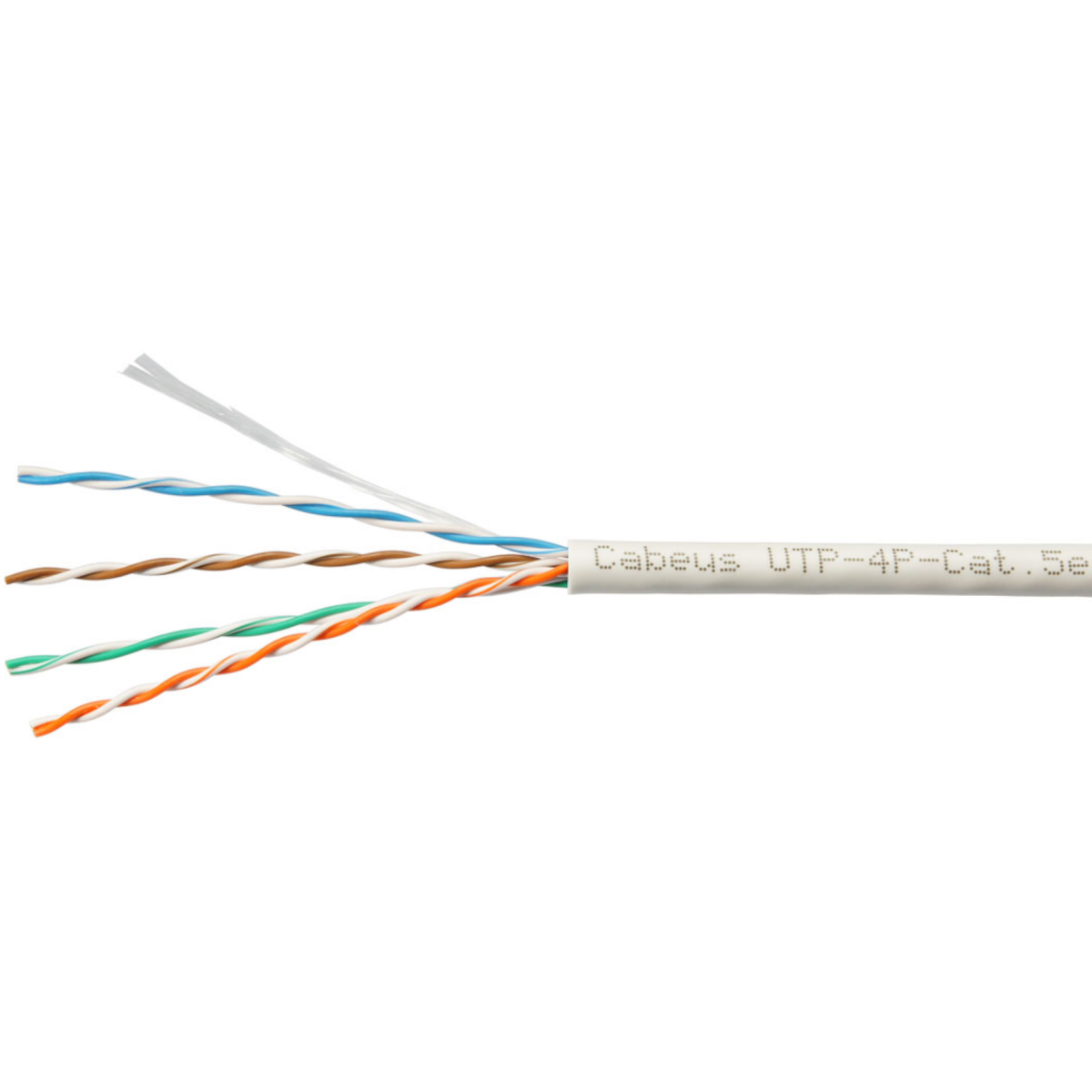Бухта Cabeus UTP-4P-Cat.6-SOLID-GY-20, 20м