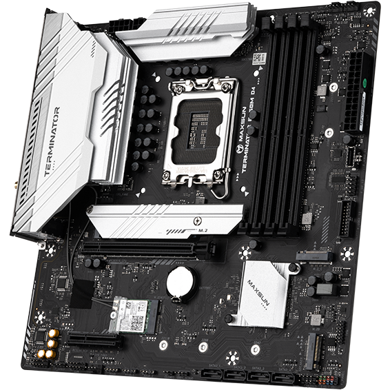 Материнская плата Maxsun Terminator B760M D4 WIFI V2 - MS-Terminator B760M D4 WIFI V2 - фото 3