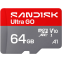 Карта памяти 64GB MicroSD SanDisk Ultra GO (SDSQUGN-064G-GN6MN)